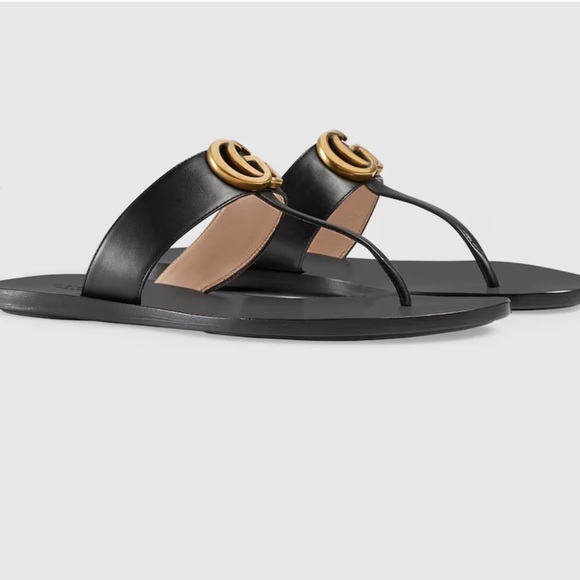 Gucci Marmont Double G Thong Sandals - Picture 3 of 7